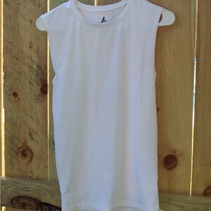 BSN Sports White Sleeveless Athletic/ Performance Apparel